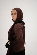 Linen Double Tone In Black x Chocolate