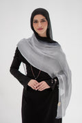 Ombré French Chiffon in Black X Gray "OFC-6"