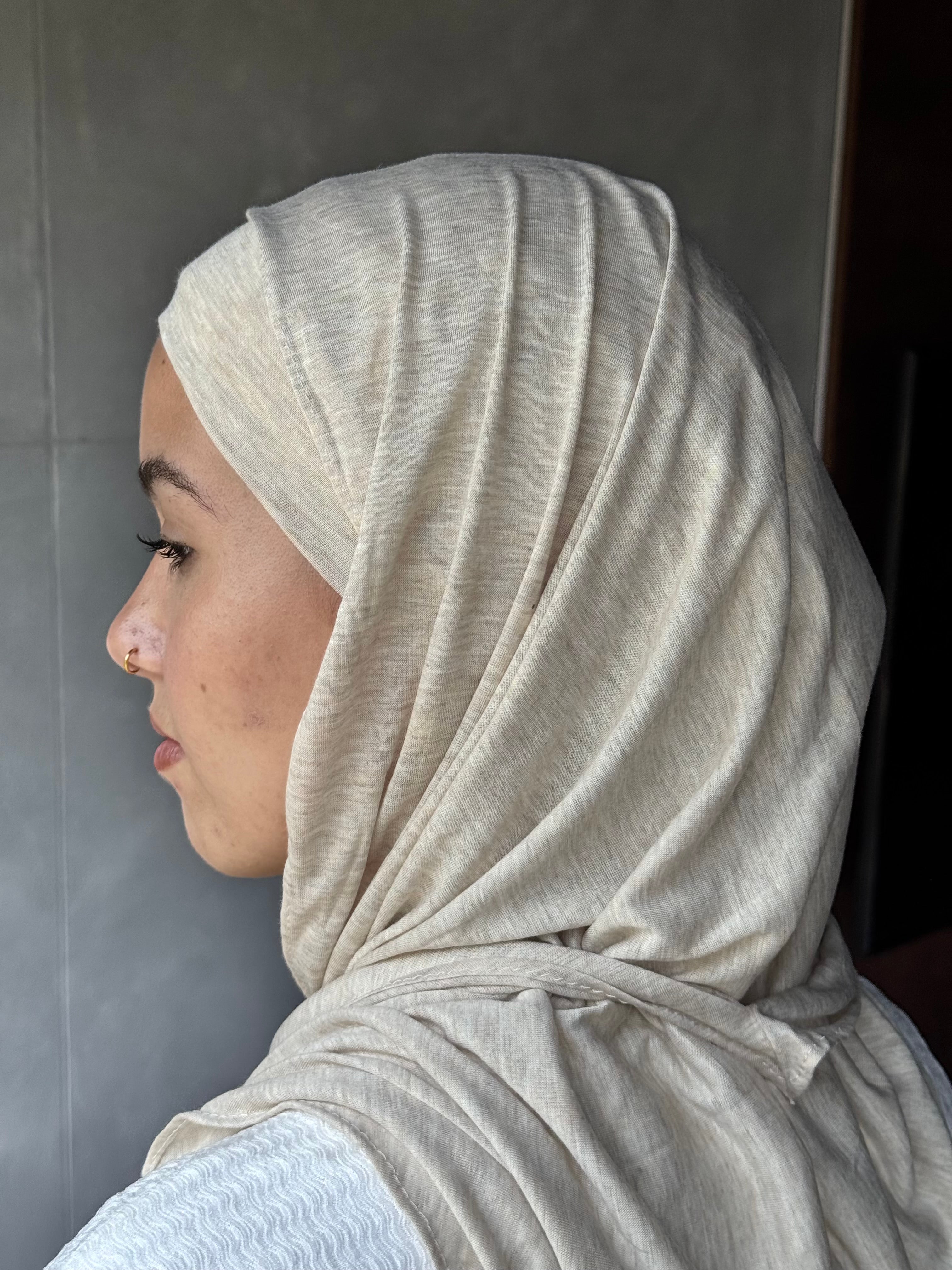 Mini Edge Scarf in light Beige