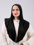 Mini Twisted Scarf in Black
