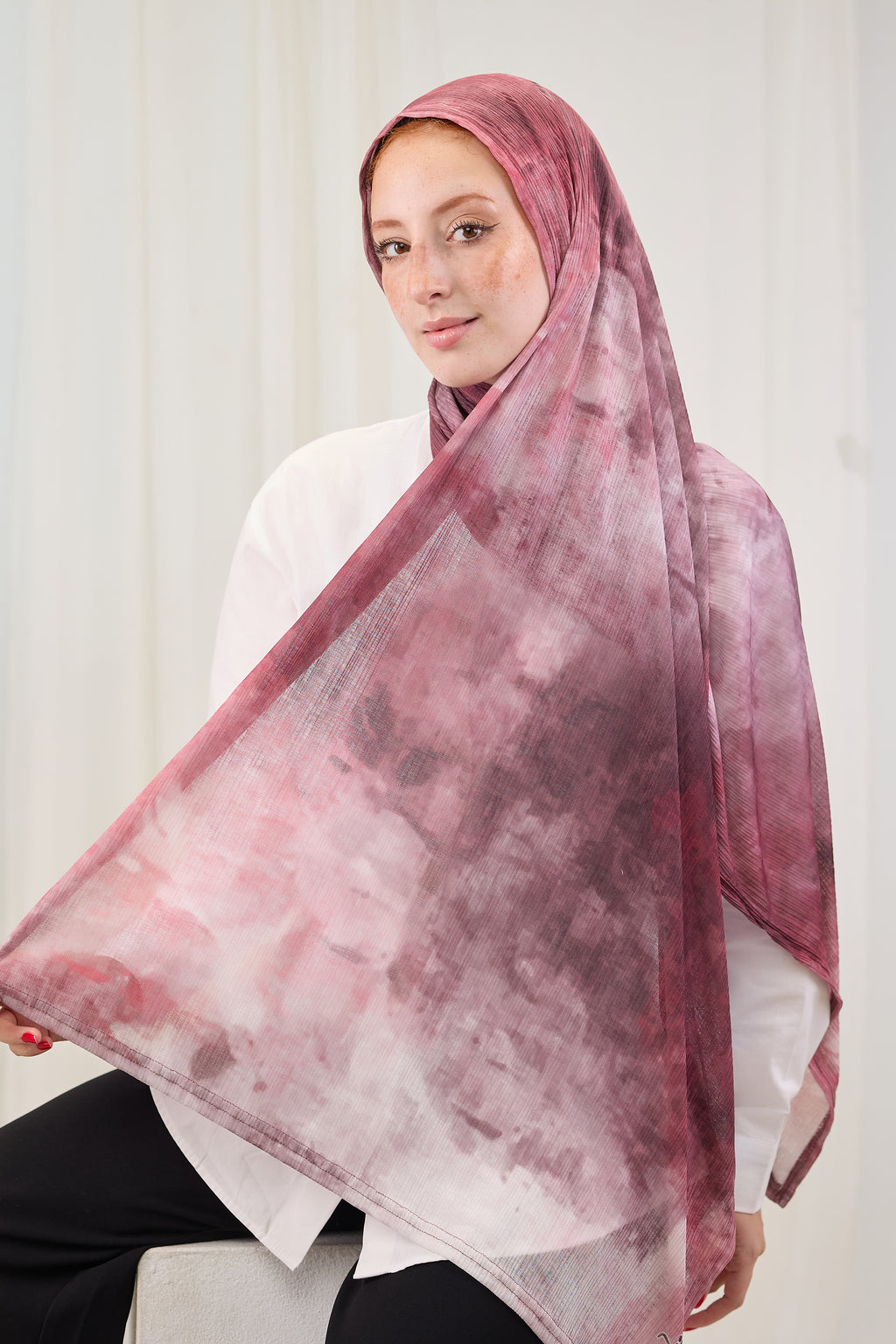 Comfort Printed Kuwaiti in Blushy "CPK-27"