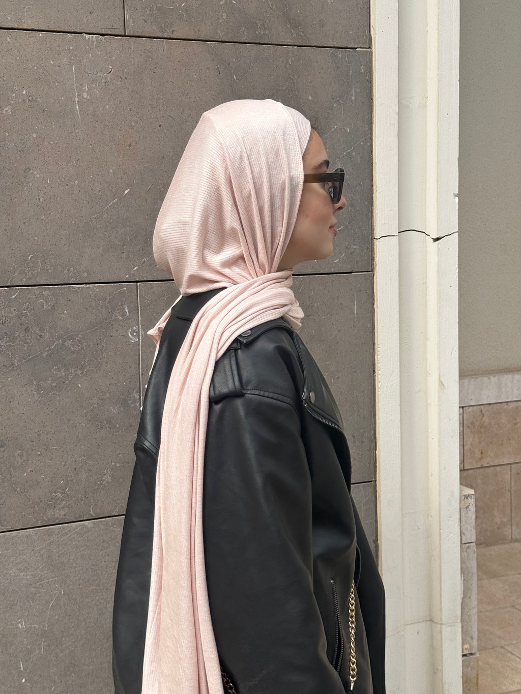 Lined Lycra with bandana in Light pink