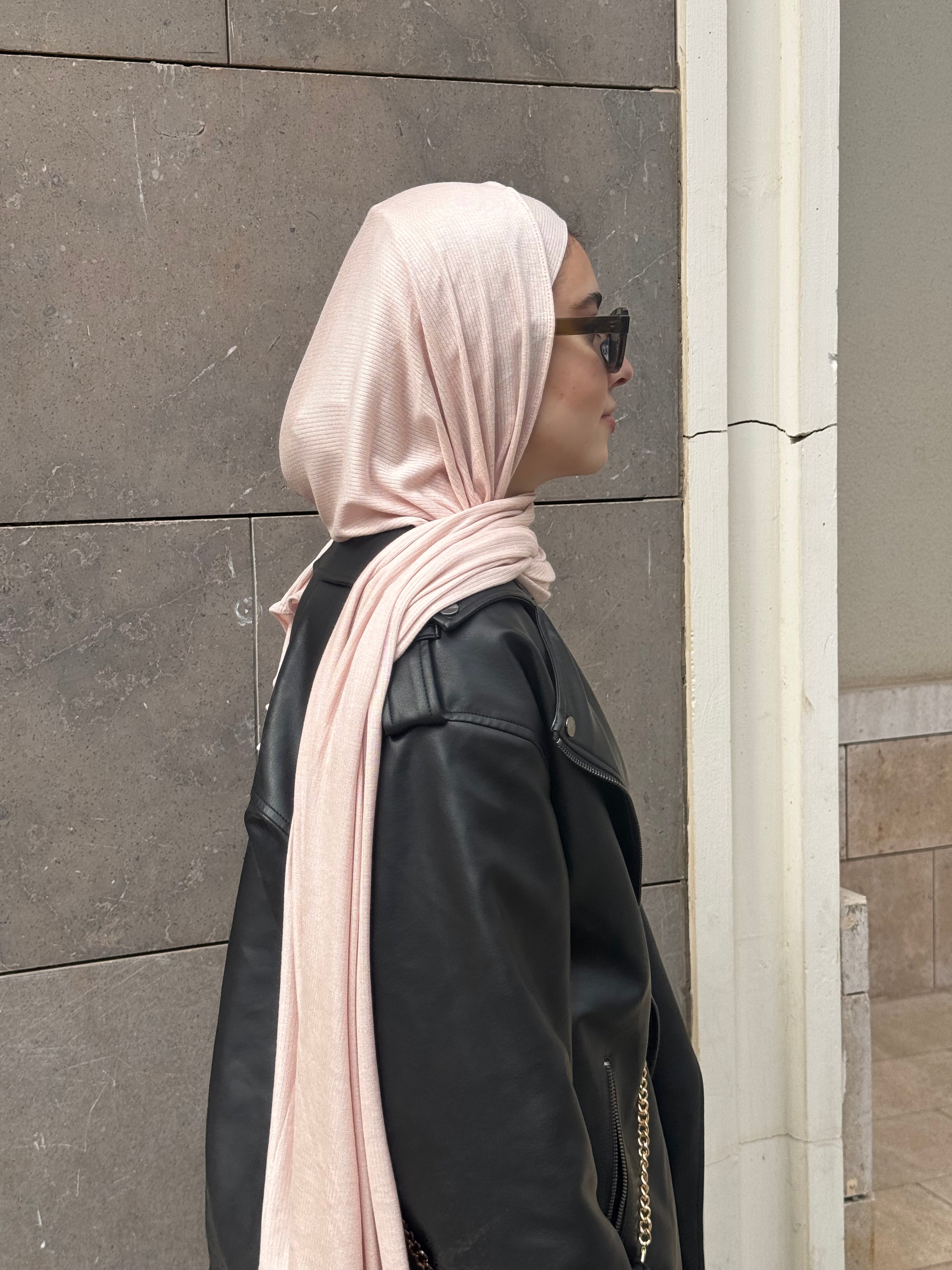 Lined Lycra with bandana in Light pink