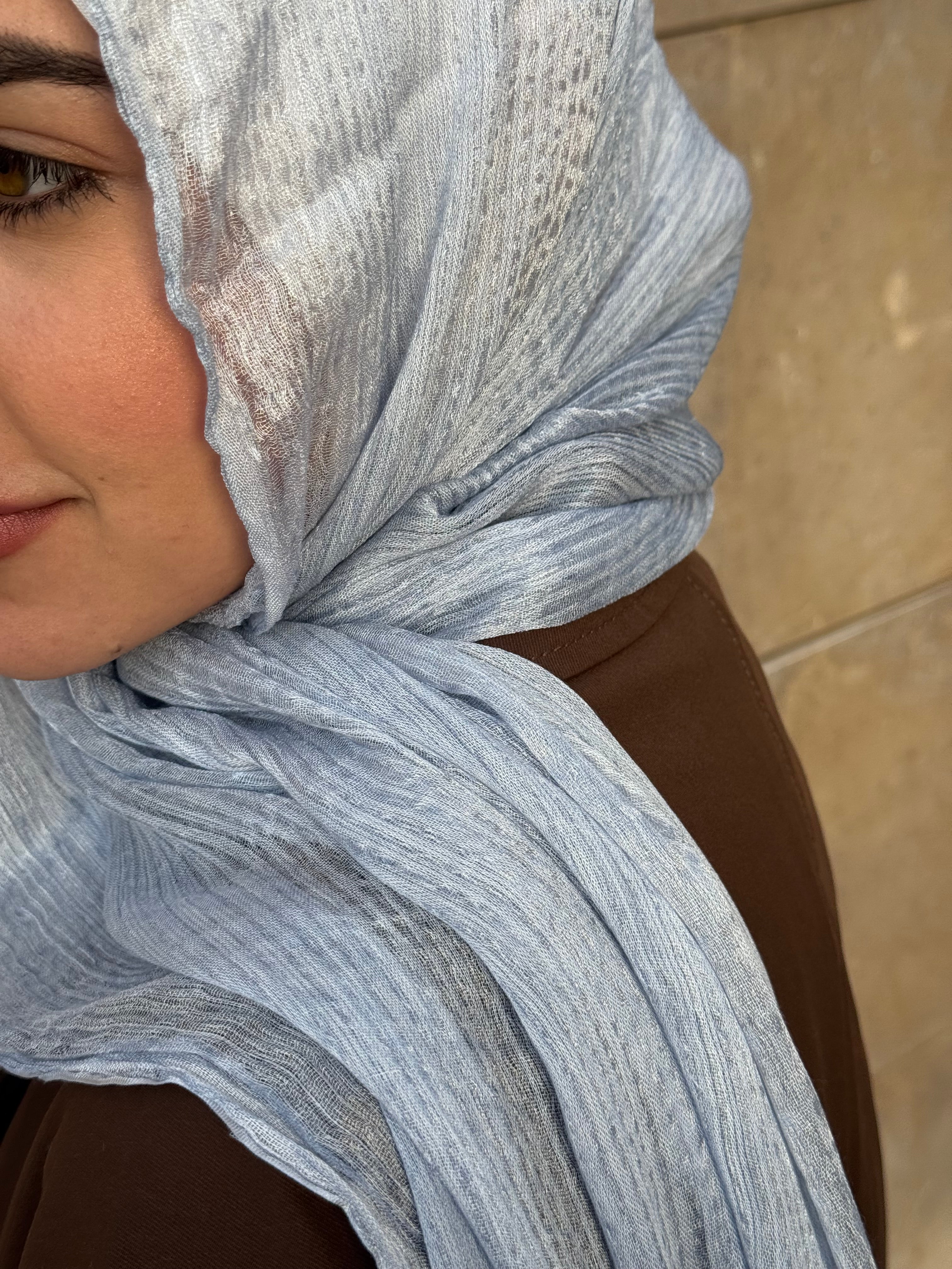 French chiffon In baby Blue