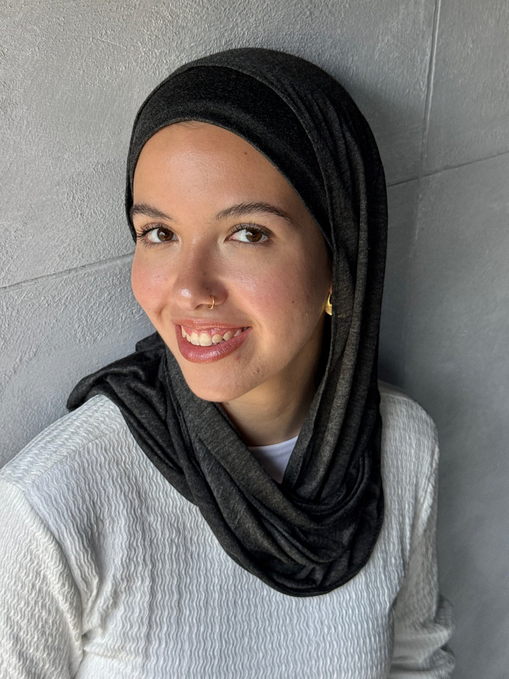 Edgy Mini . Scarf In Black