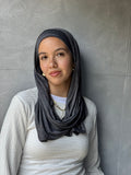 Mini Edgy scarf In Dark Gray