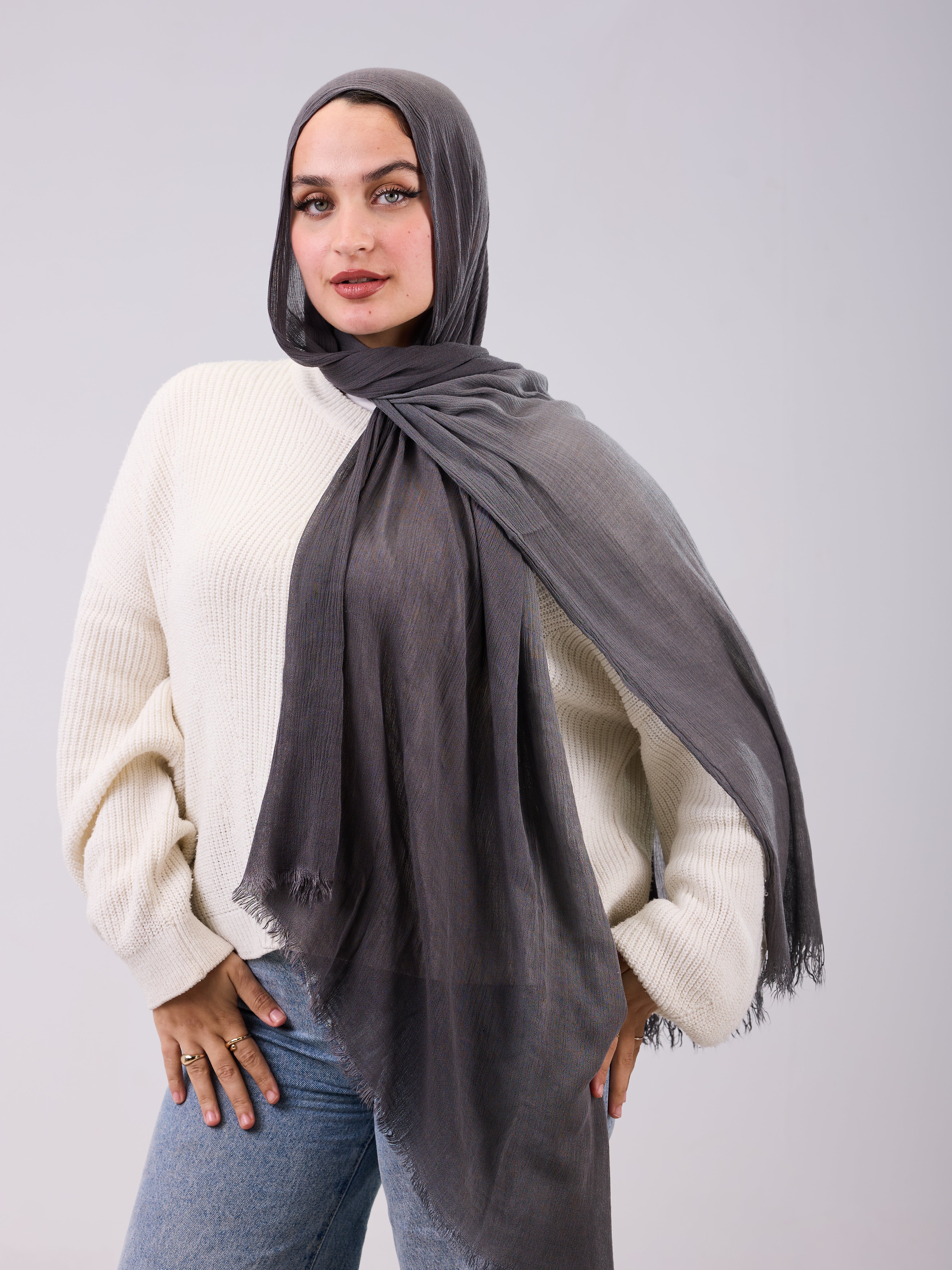 Linen Double Tone In Gradient Gray