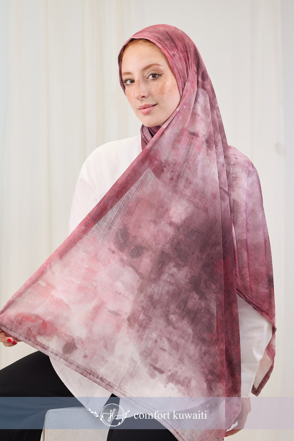 Comfort Printed Kuwaiti in Blushy "CPK-27"
