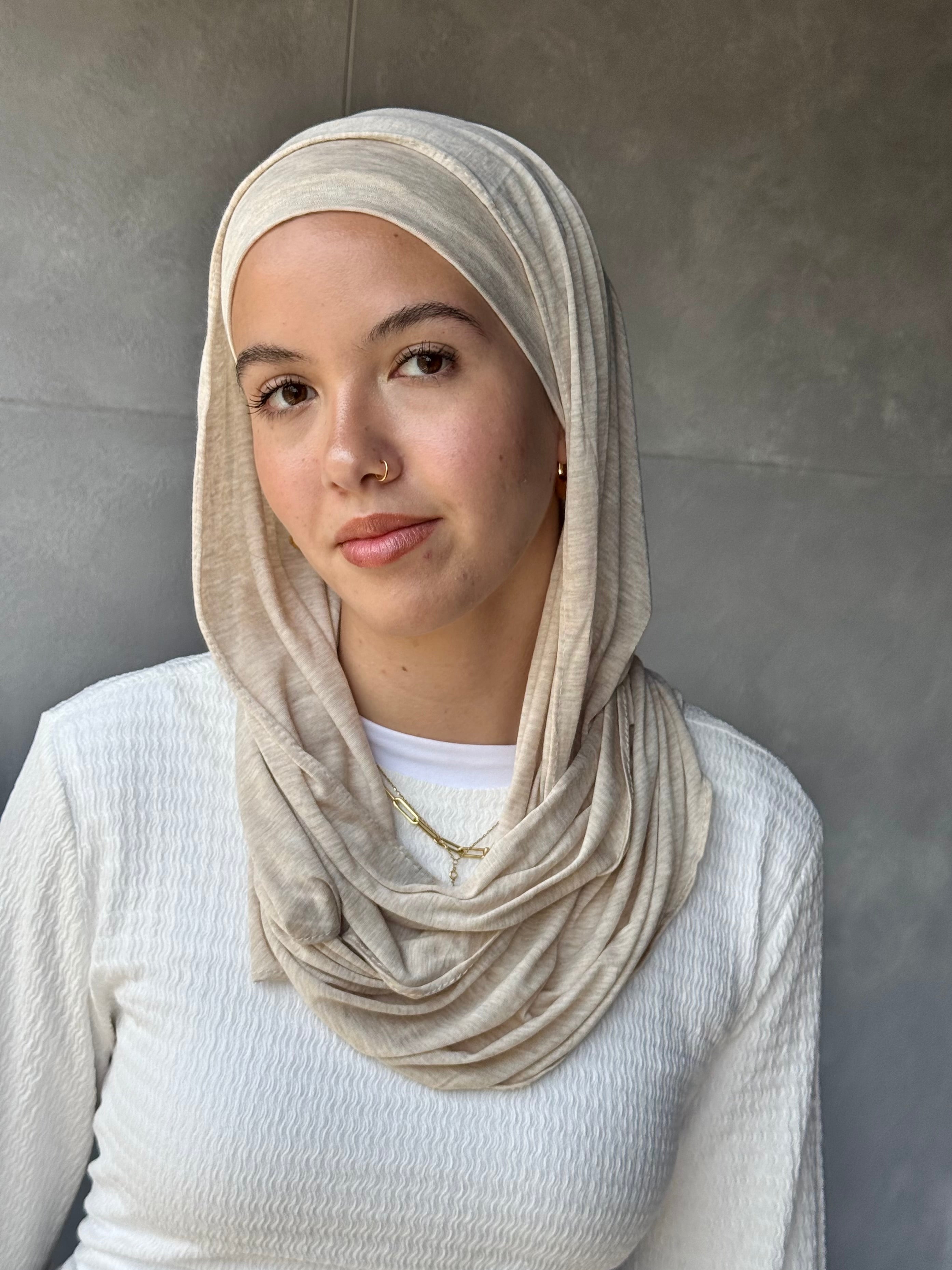 Mini Edge Scarf in light Beige