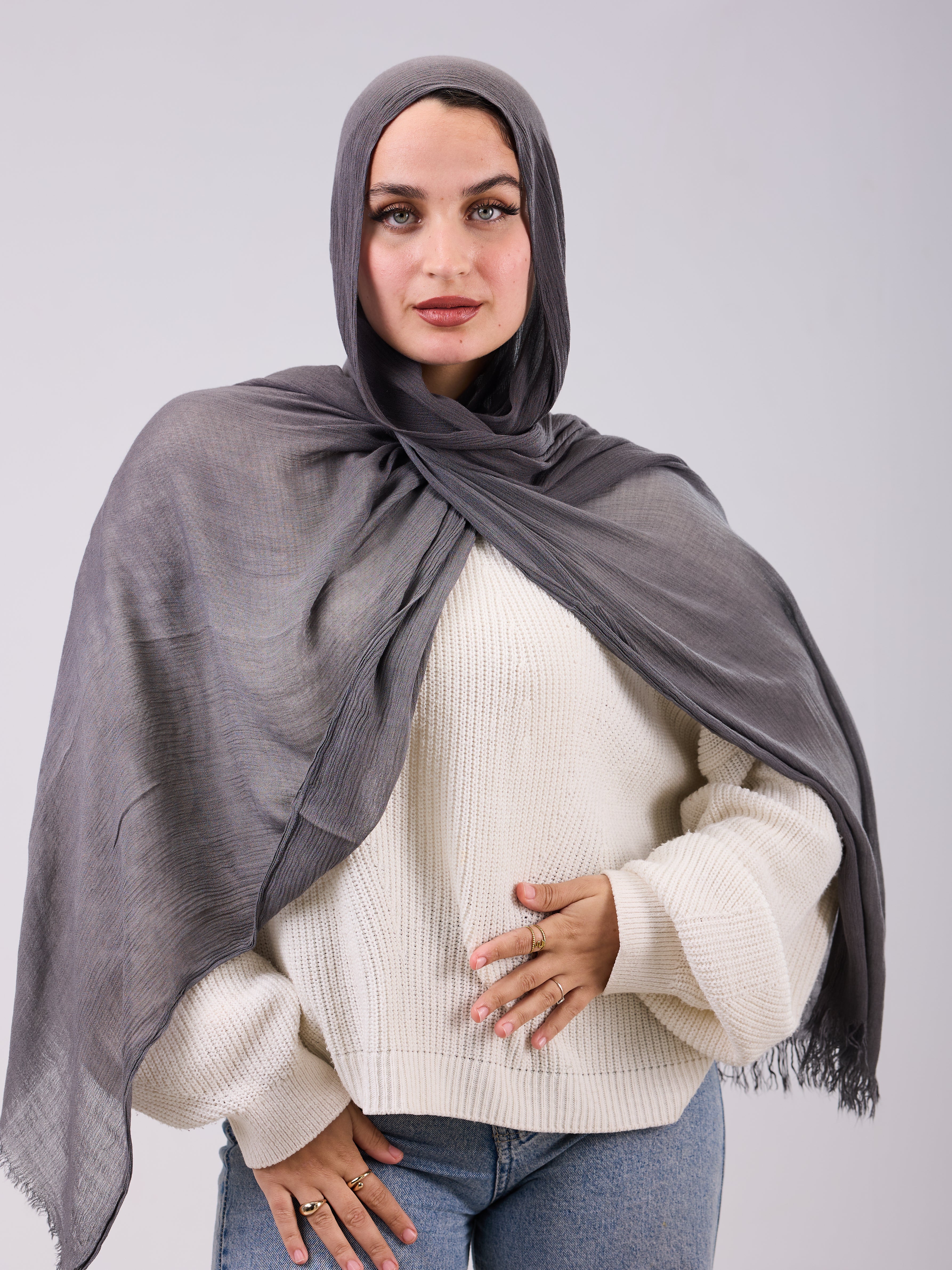 Linen Double Tone In Gradient Gray
