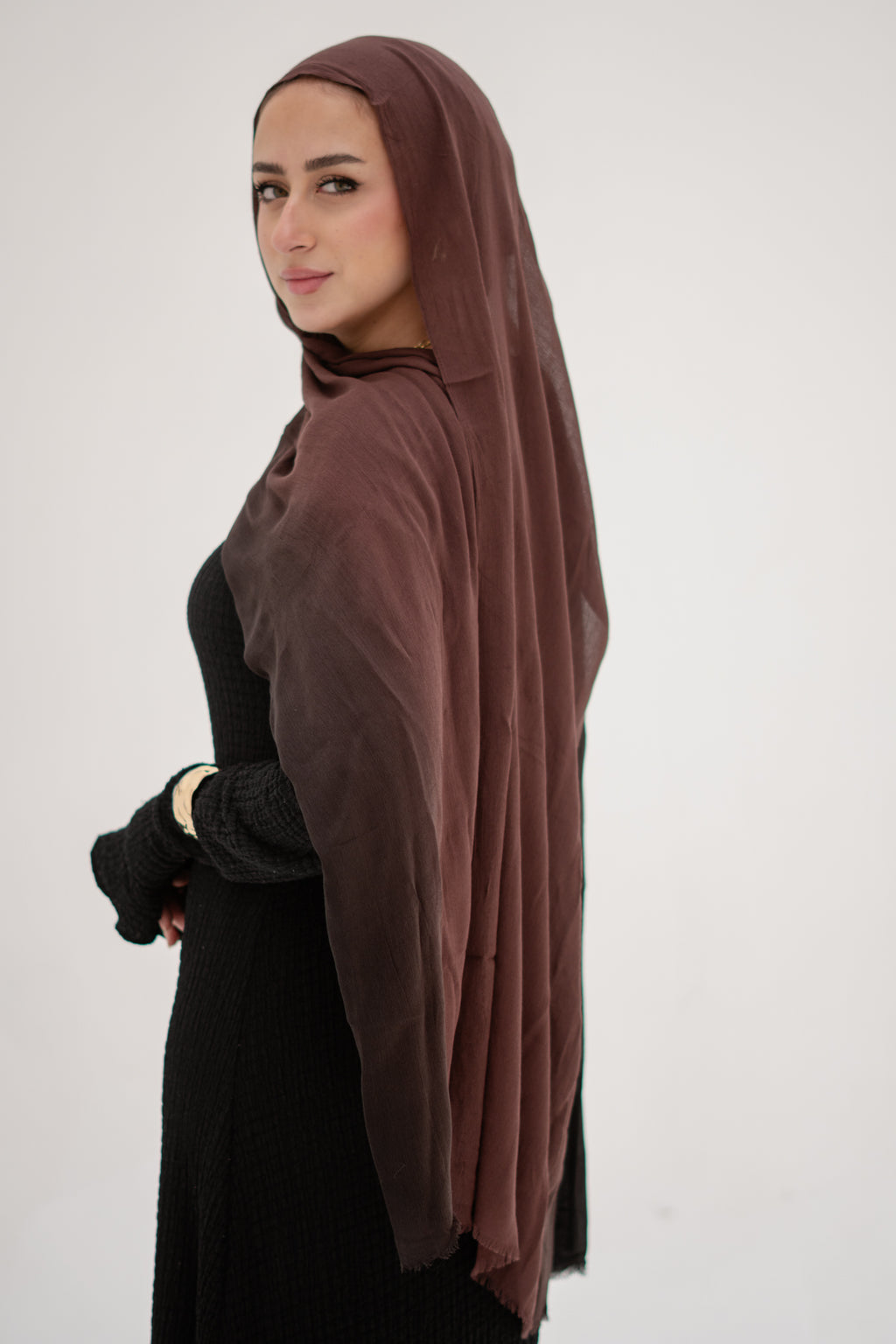 Linen Double Tone In Black x Chocolate