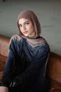Linen Double Tone In Black X Navy X Caffe