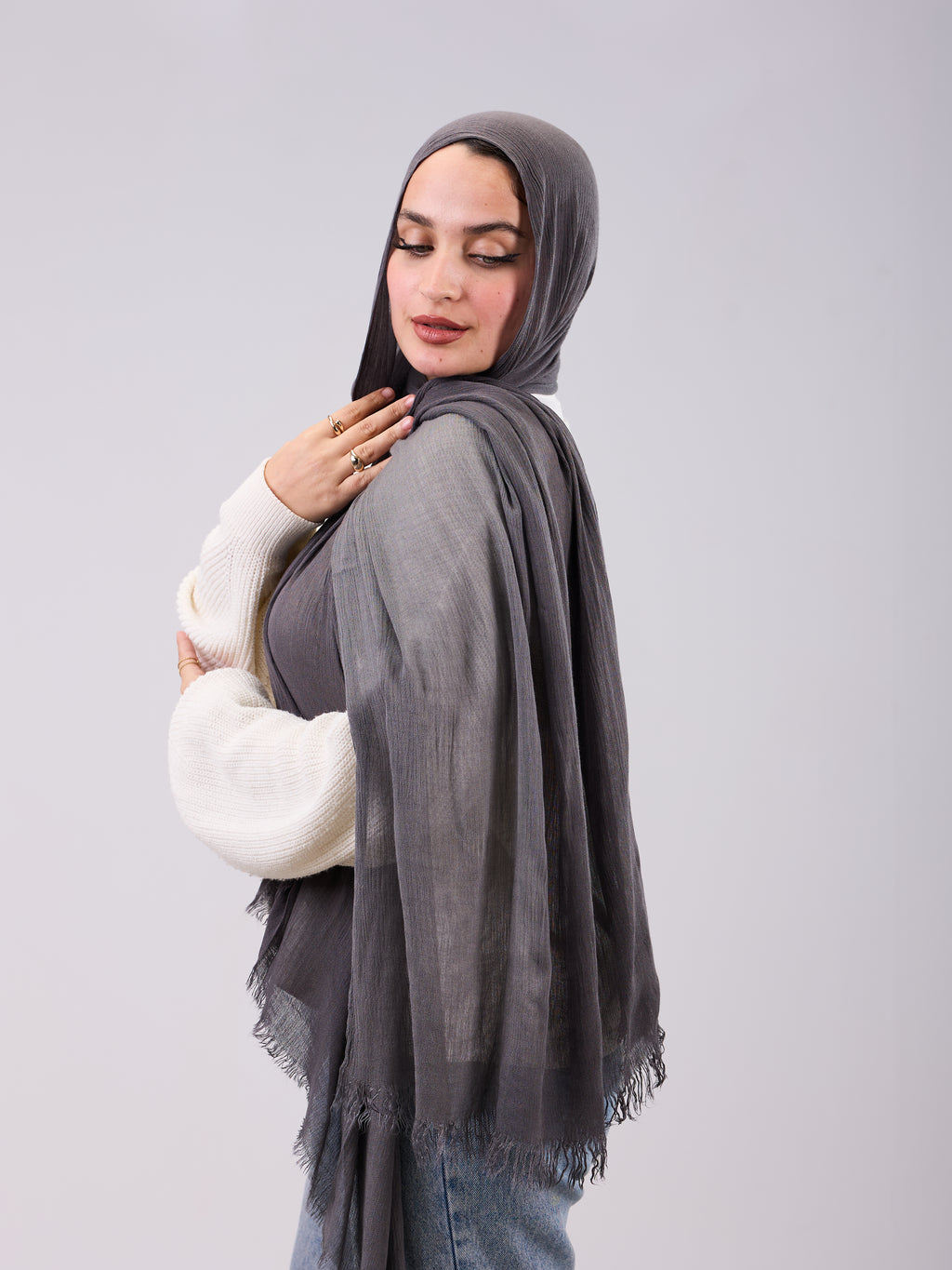Linen Double Tone In Gradient Gray