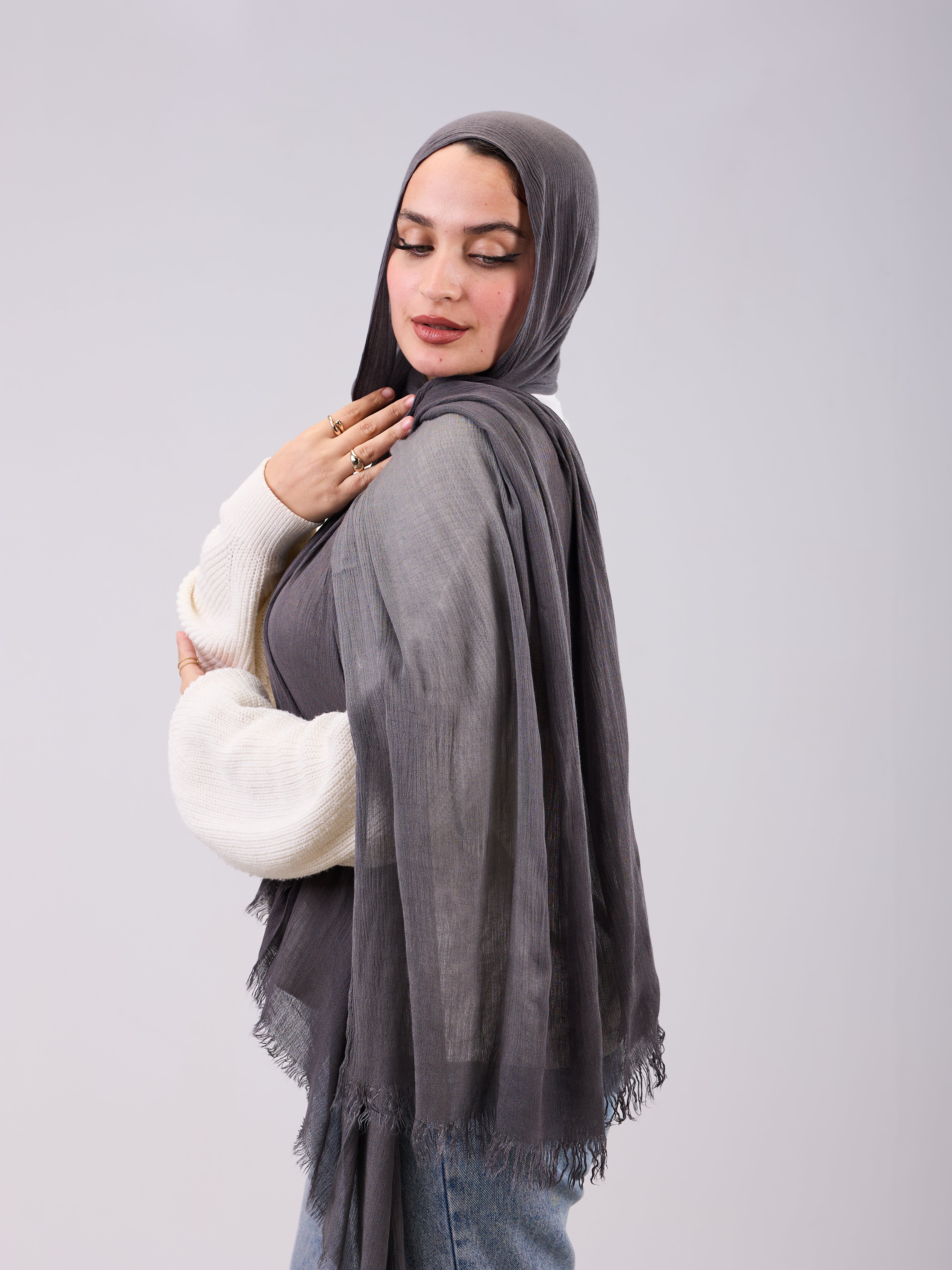 Linen Double Tone In Gradient Gray