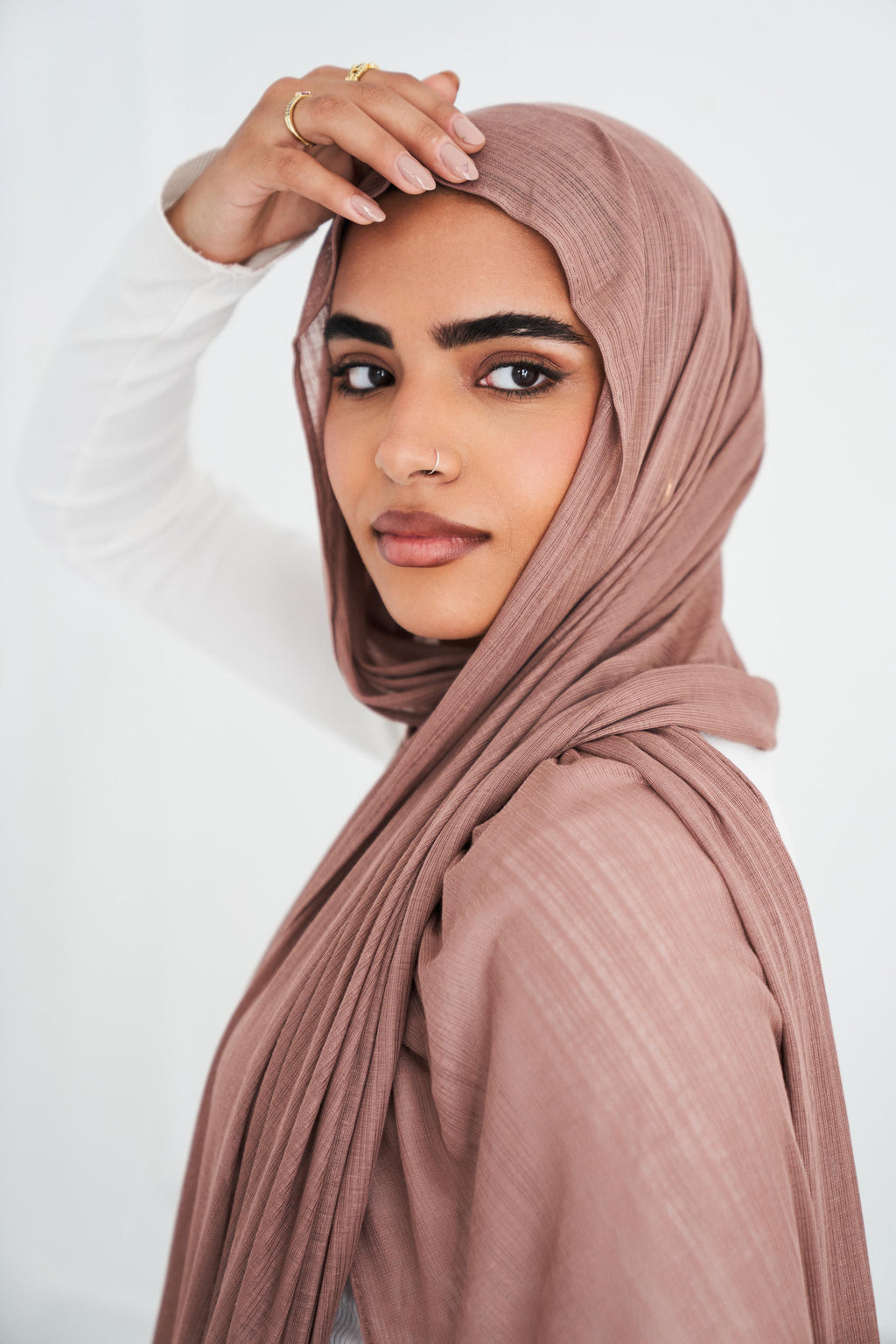 Knitted Lycra Mokka Caramel Glow "KL-2"