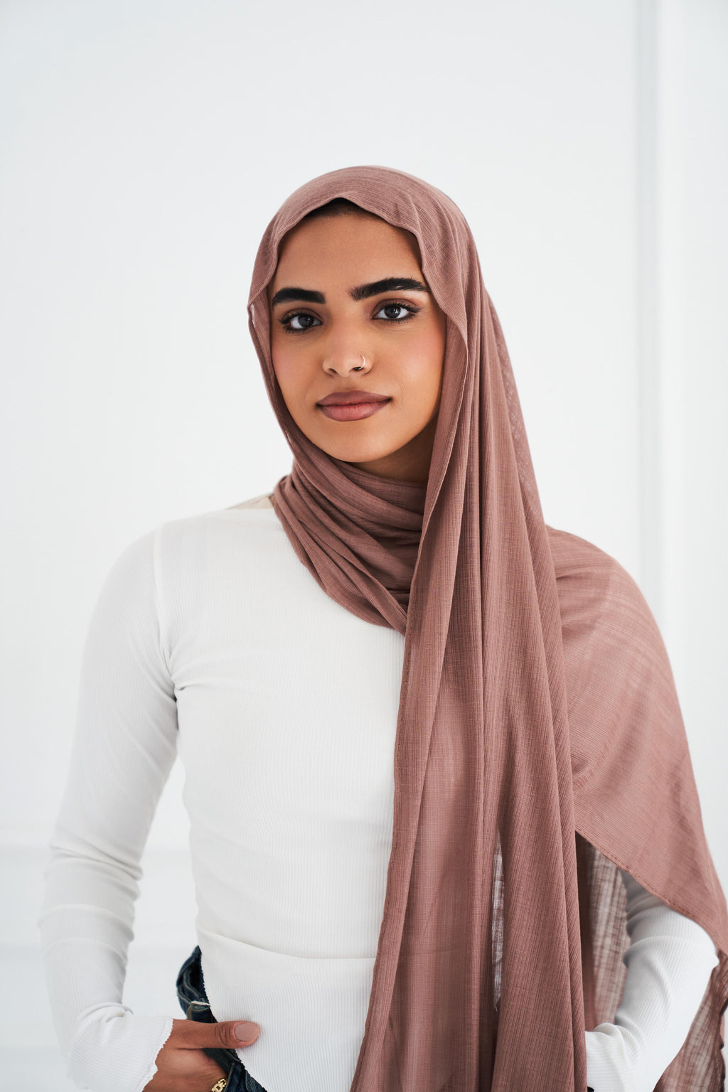 Knitted Lycra Mokka Caramel Glow "KL-2"