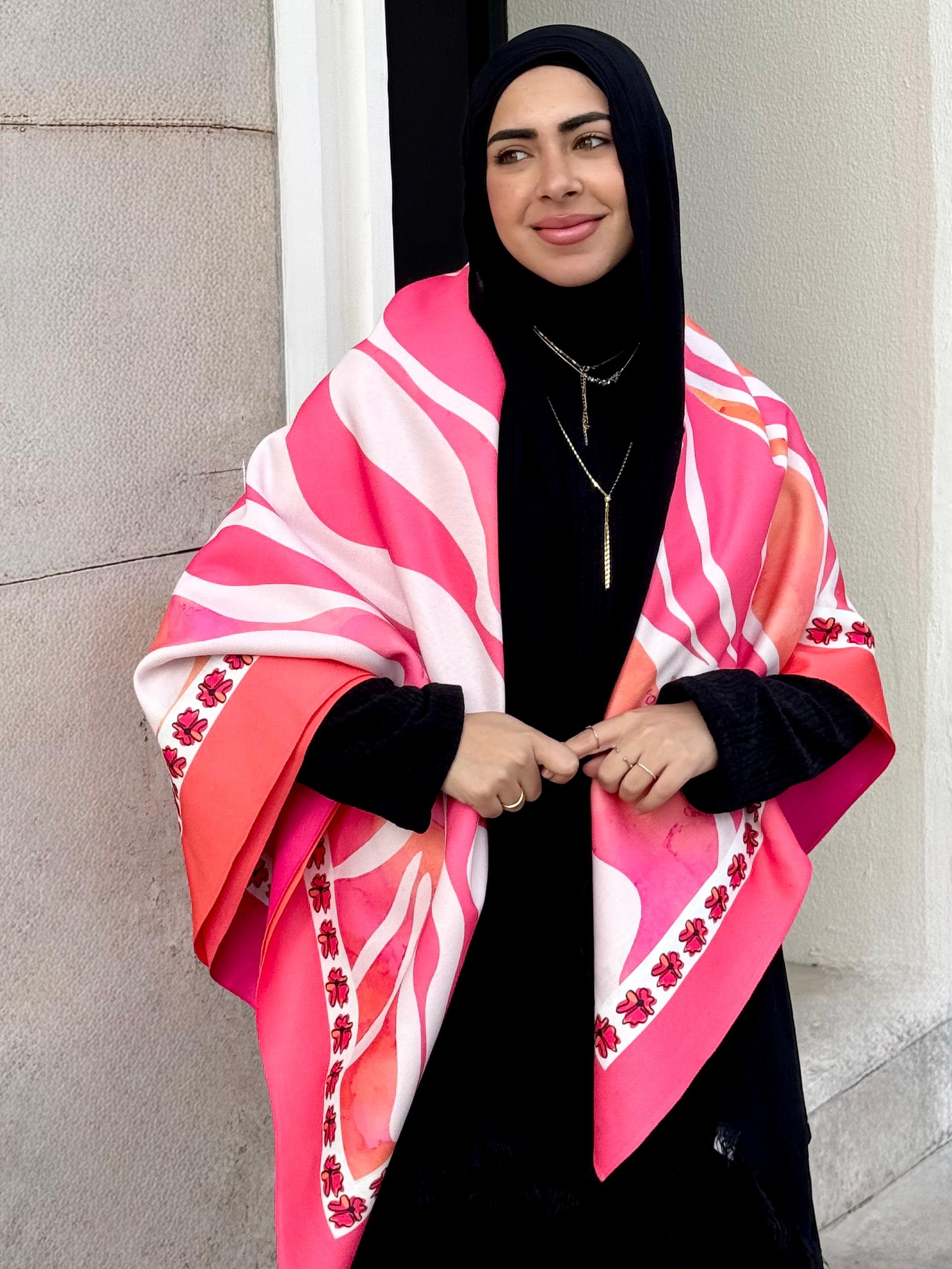 Shawl Pink Flam