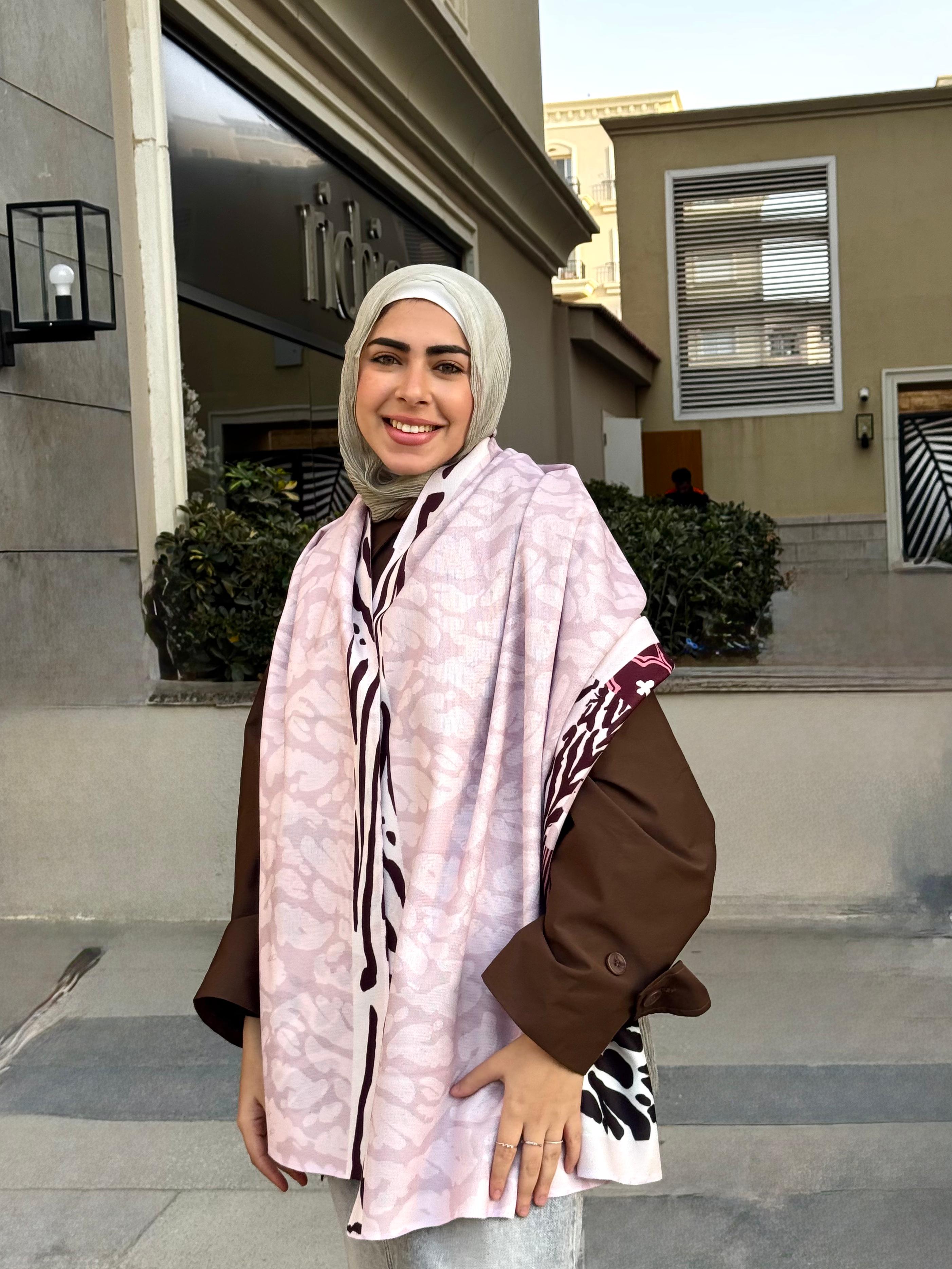Shawl Winter Burgundy
