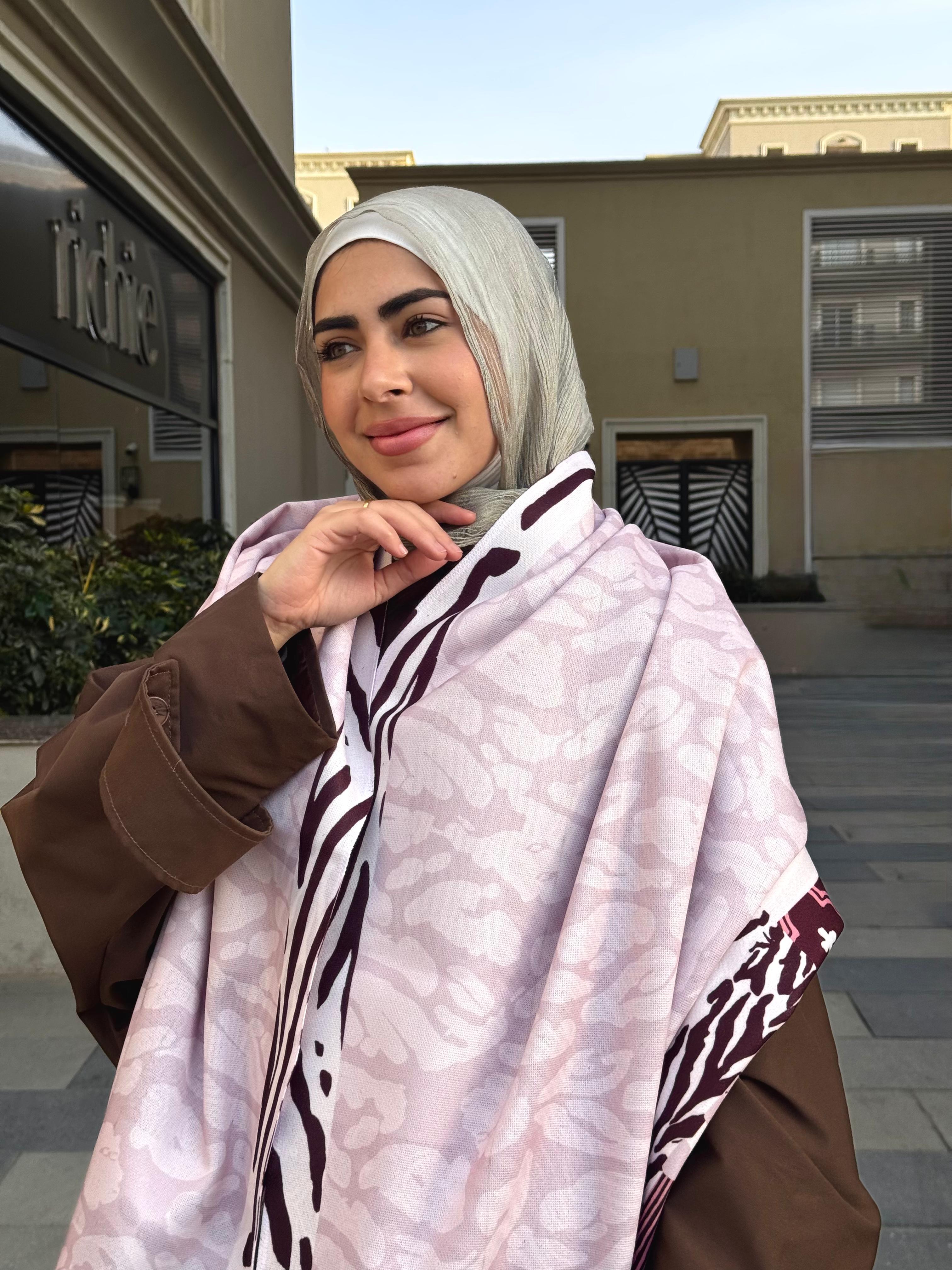 Shawl Winter Burgundy