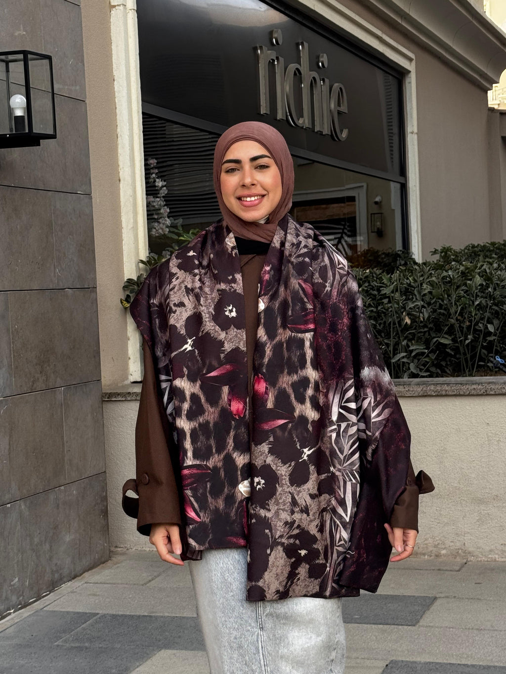 Shawl Espresso Brown