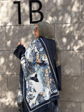⁠Shawl Navy Frost