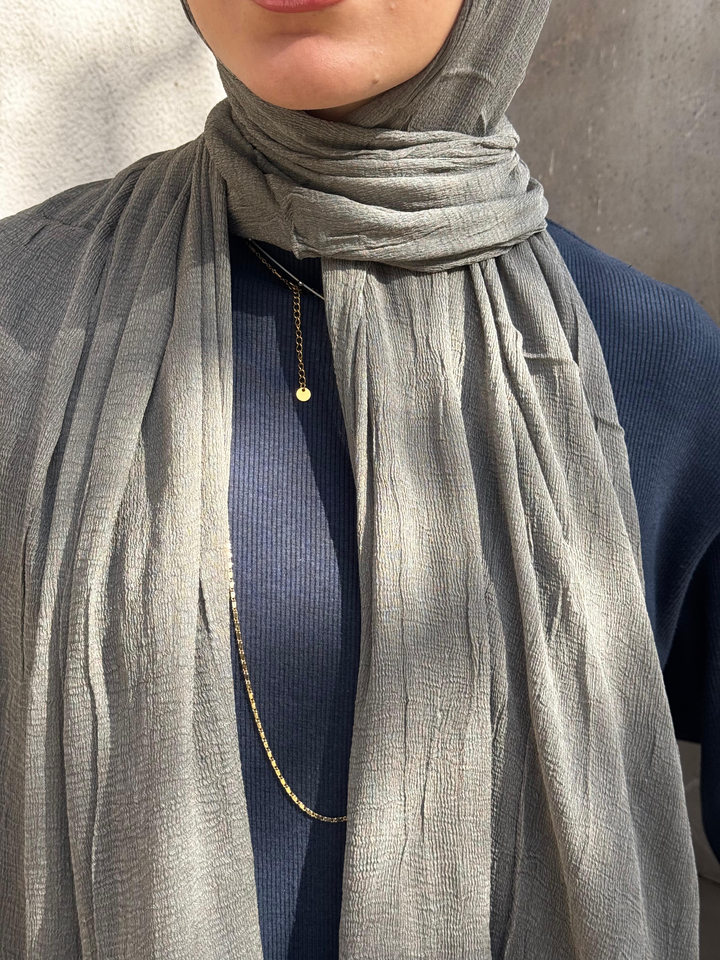 Rafiled Indian Chiffon Gray Stone "RIC-18"