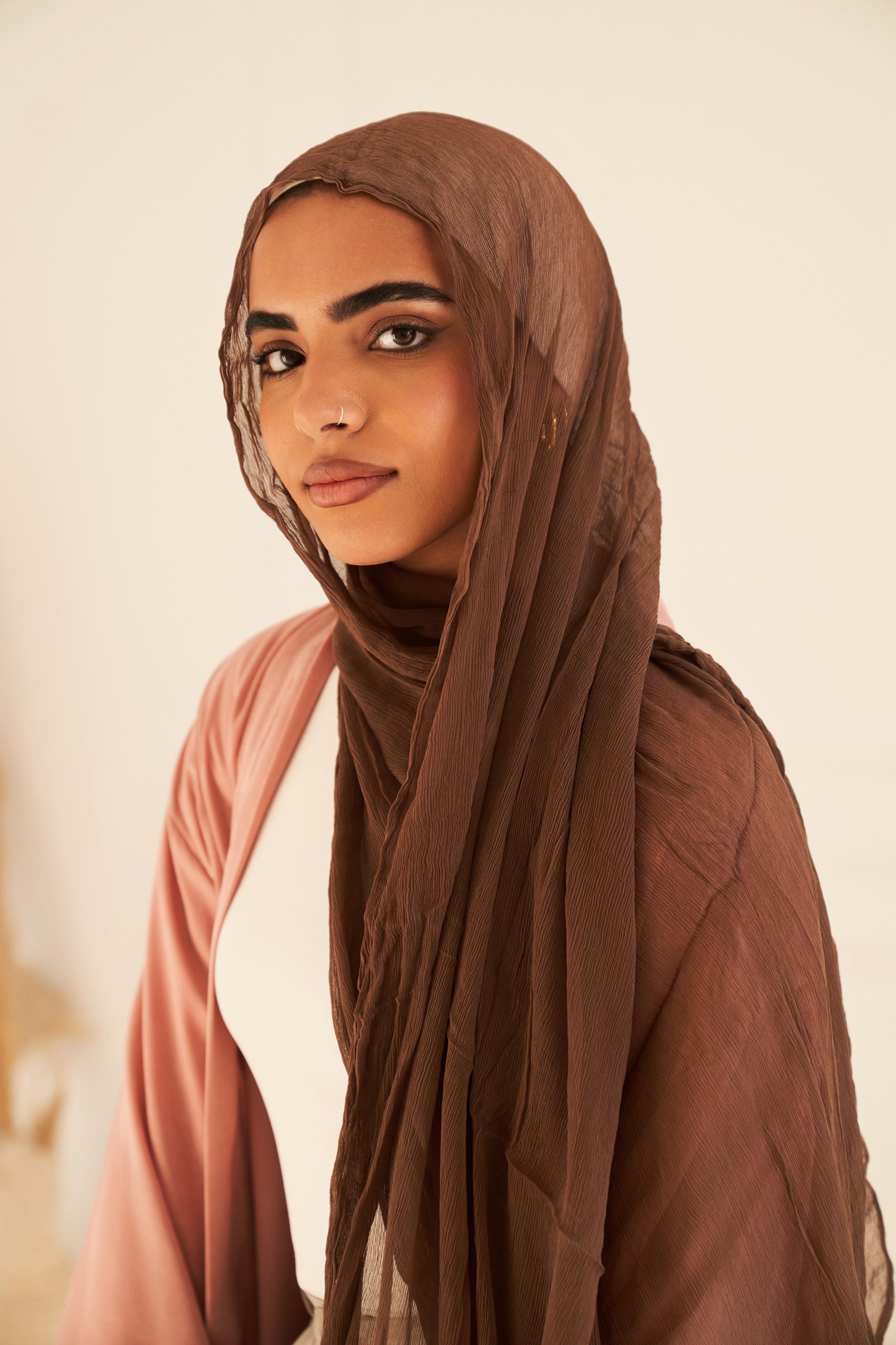 Rafiled Indian Chiffon in Brown "RIC-13"