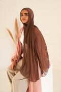 Rafiled Indian Chiffon in Brown "RIC-13"