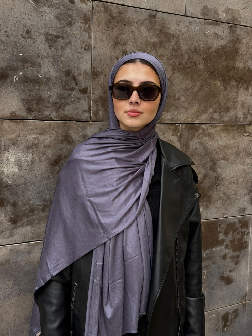 Premium Kuwait Lycra in Smoke Blue