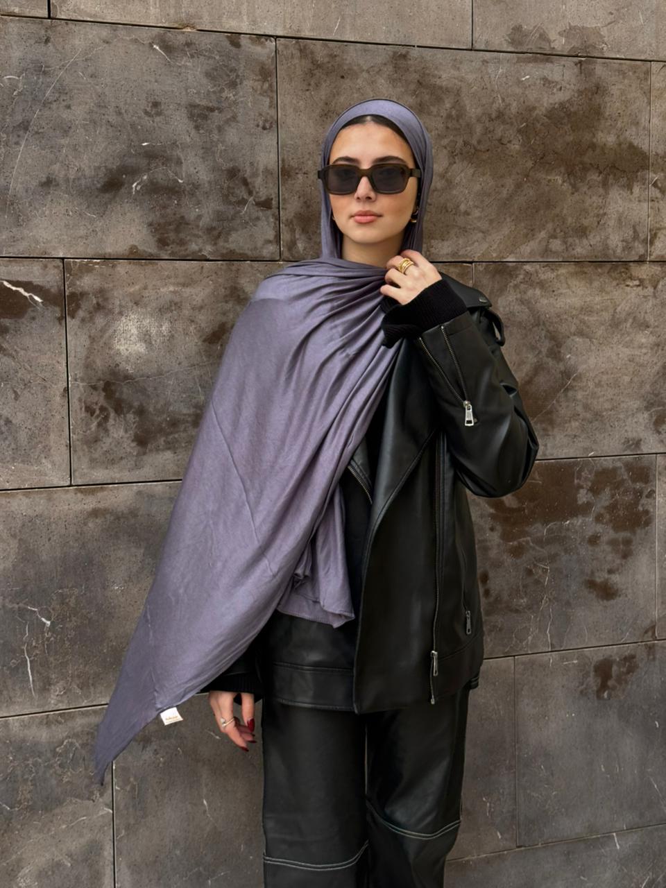 Premium Kuwait Lycra in Smoke Blue