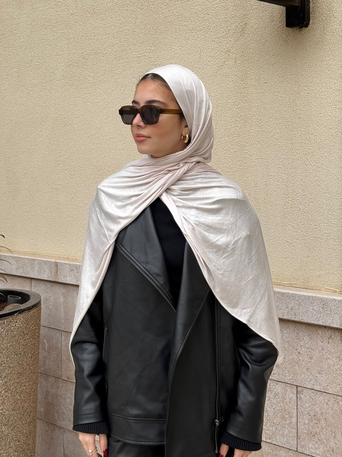 Premium Kuwait Lycra in Milky