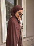 Premium Kuwait Lycra in Chocolate Brown