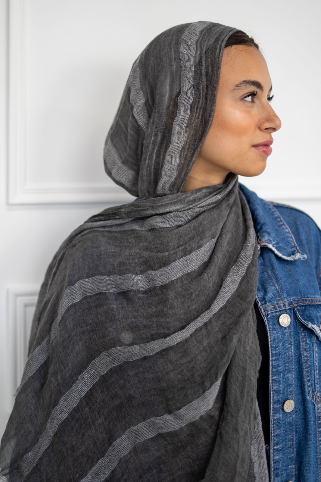 Lined Linen in Dark Gray "LL-4"