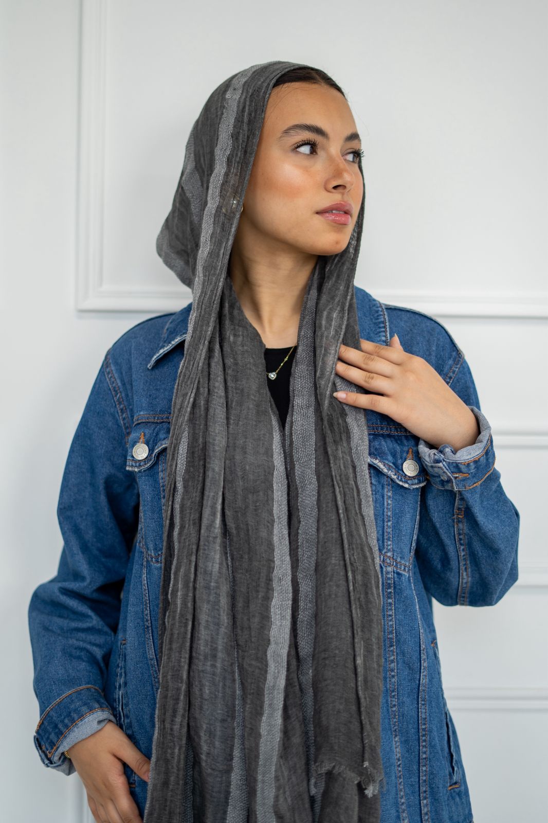 Lined Linen in Dark Gray "LL-4"