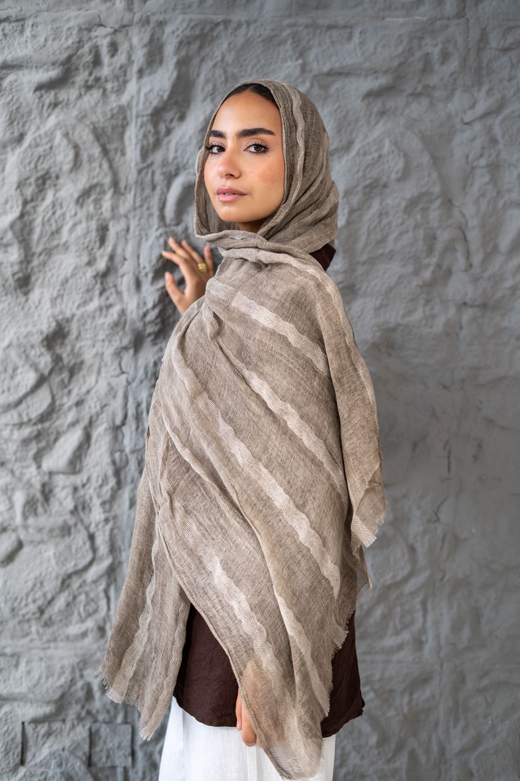 Lined Linen in Light Caffe "LL-7"