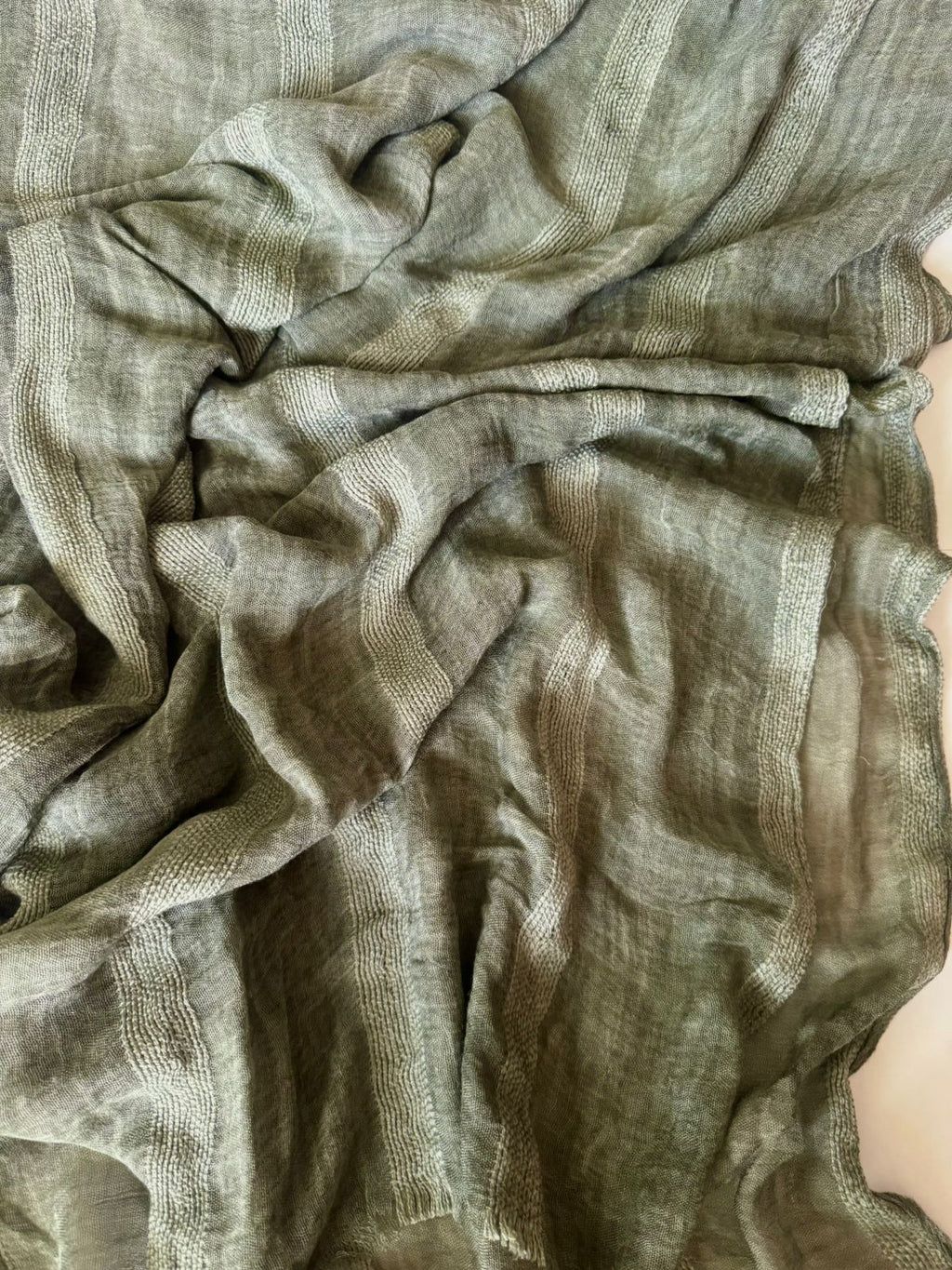 Lined Linen in Smoke Green "LL-12"