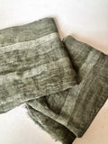 Lined Linen in Smoke Green "LL-12"