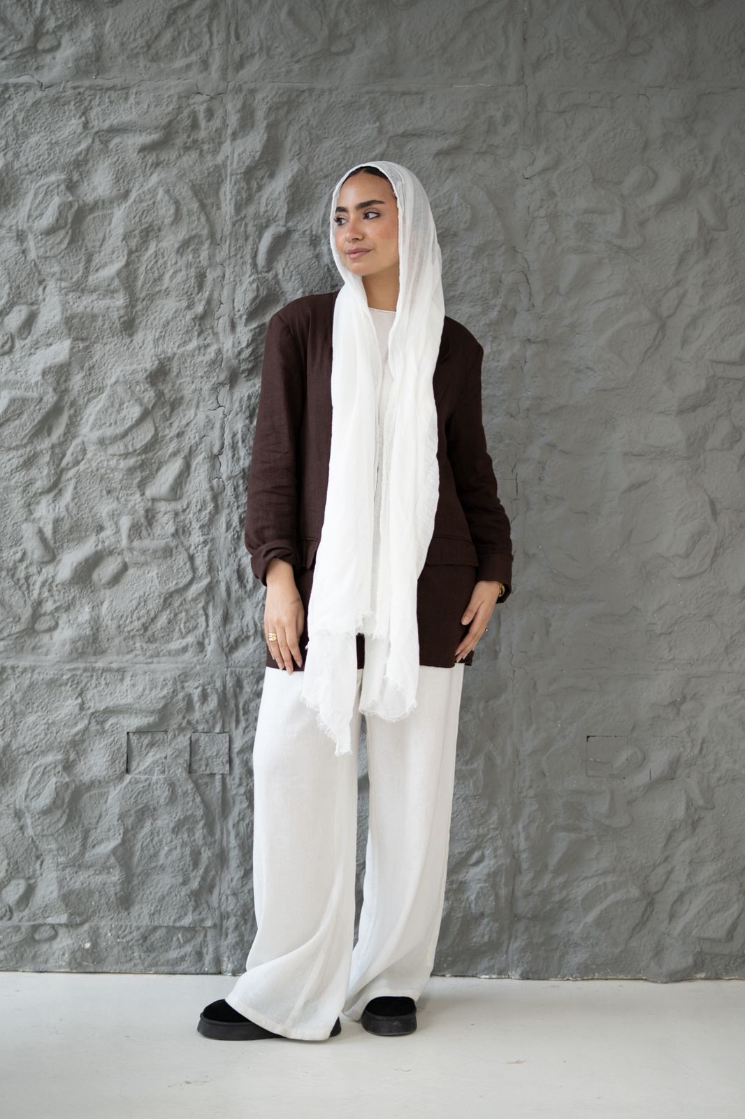 Lined Linen in Off-White "LL-2"
