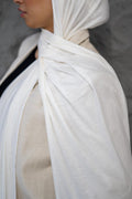 Lined Lycra with Bandana in  Off-White