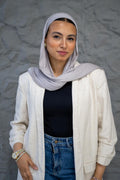 Lined Lycra with bandana Gray silver