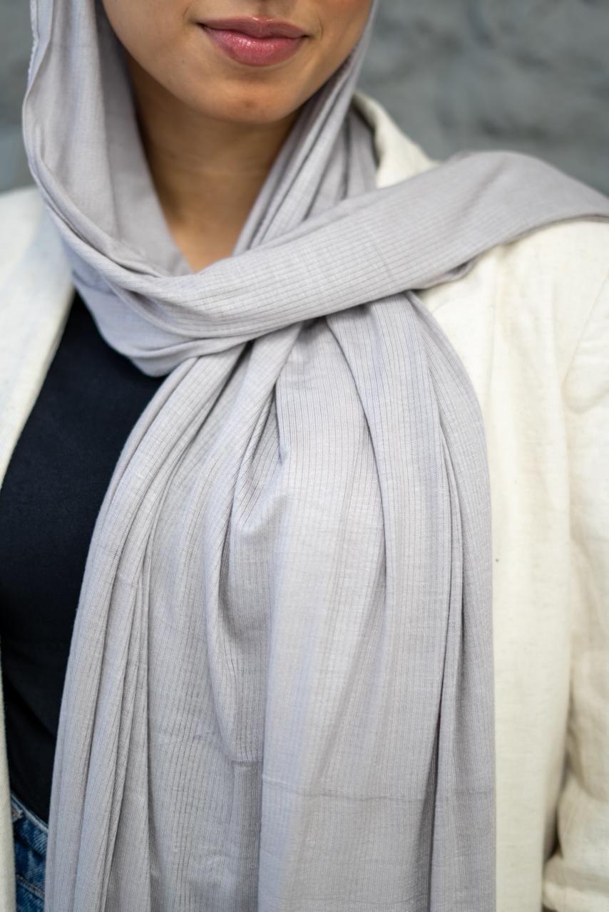 Lined Lycra with bandana Gray silver