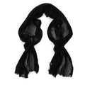 French Chiffon Scarf in Black "FC-1"