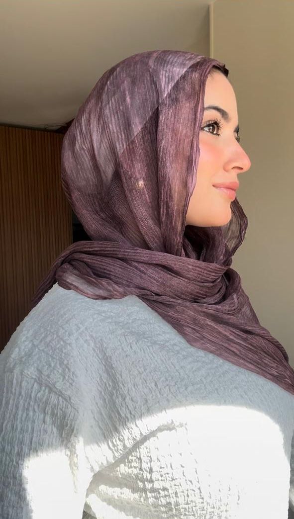 French Chiffon Scarf in Burgundy "FC-9"