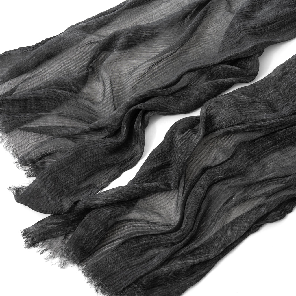 French Chiffon Scarf in Dark Gray "FC-12"