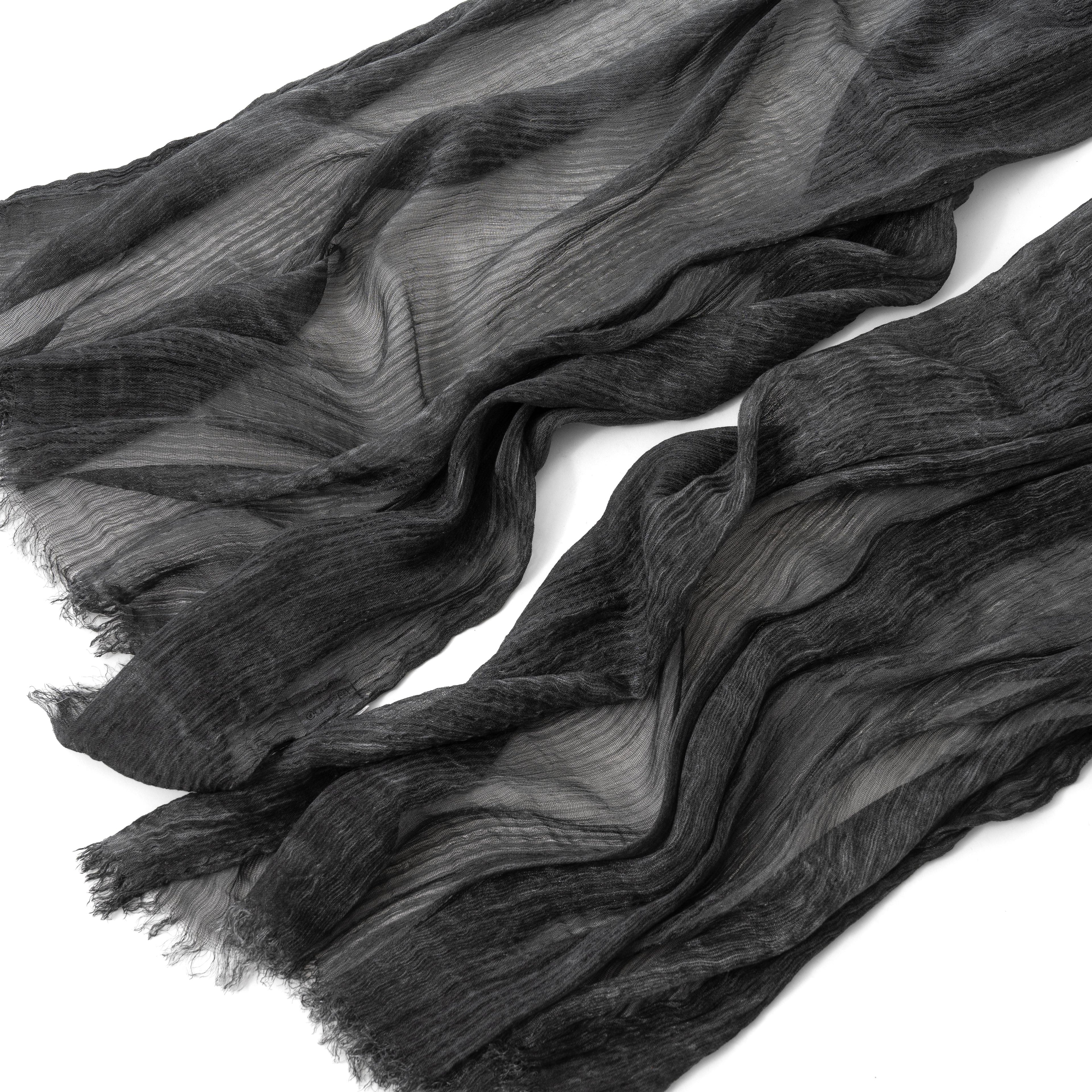 French Chiffon Scarf in Dark Gray "FC-12"