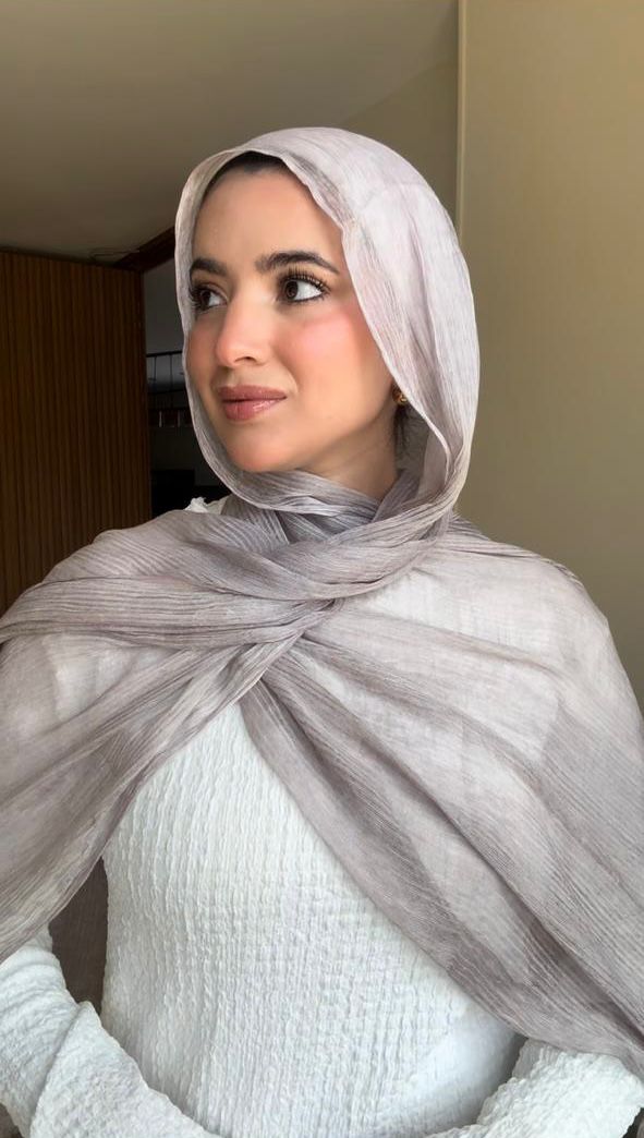 French Chiffon Scarf in Nude "FC-13"