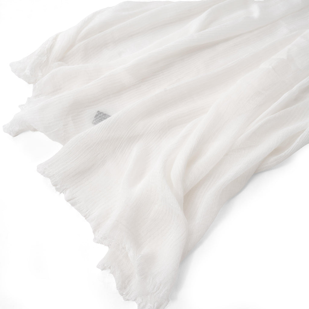 French Chiffon Scarf in Off-White "FC-2"