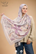 Printed Chiffon in Blushy Roses