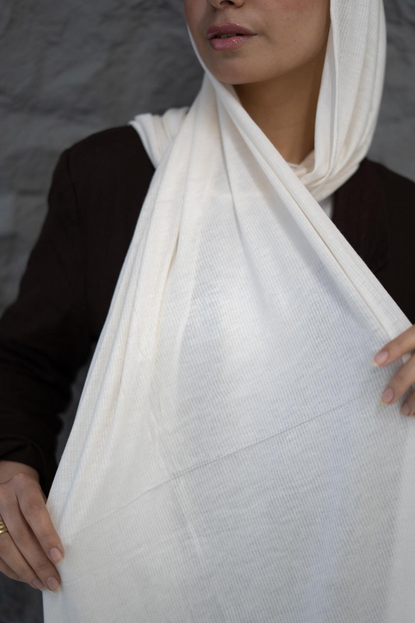 Lined Lycra with Bandana in  Off-White
